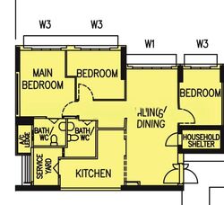 Blk 415A Waterfront I @ Northshore (Punggol), HDB 4 Rooms #605315021